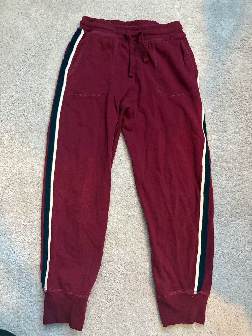 NBW J. Crew French Terry Striped Jogger, 10